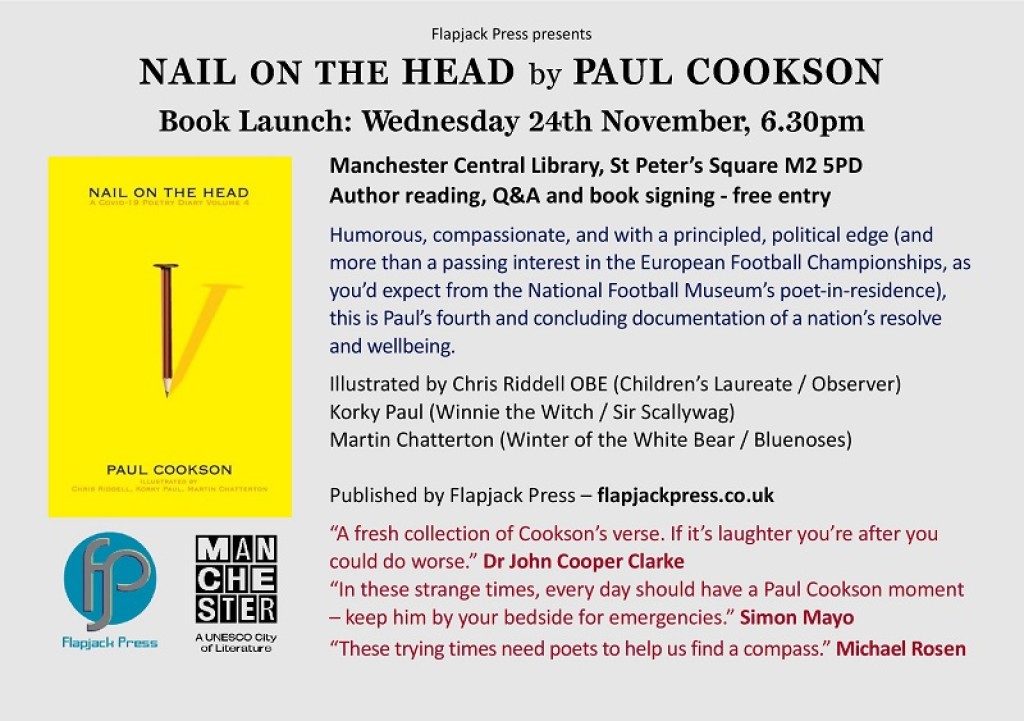 Book Launch: Nail on the Head by Paul Cookson - 24 November