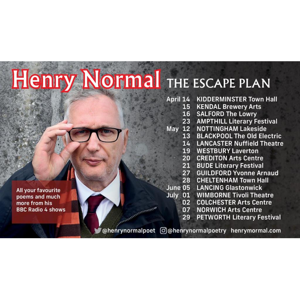 Henry Normal's The Escape Plan UK Tour - updated dates 2022